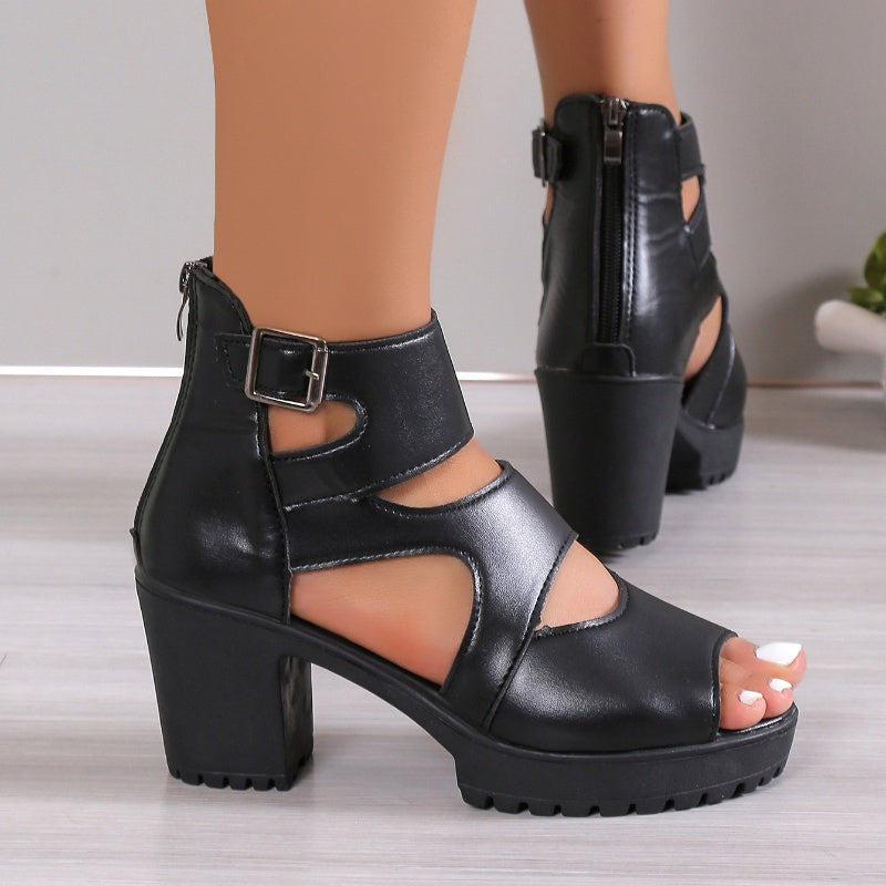 Valasia – Atmungsaktive Sandaletten Mit Hohem Absatz