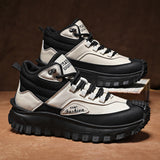 Rovenno | Strapazierfähige Hiking-Boots mit modernem Profil – Schwarz-Weiß