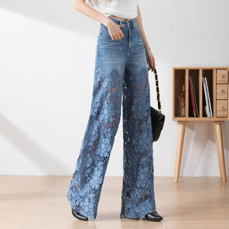 Annelore™ Schicke Spitzen-Jeans