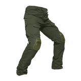 Herren Multicam Tactical Kampfhose Mit Knieschützern – Robuste Cargo Hose – Armeegrün