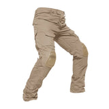 Herren Multicam Tactical Kampfhose Mit Knieschützern – Robuste Cargo Hose – Khaki