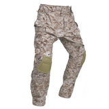 Herren Multicam Tactical Kampfhose Mit Knieschützern – Robuste Cargo Hose – Camo-Grau