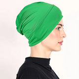 Ivalie | Weiche Damen-Turbanmütze mit elastischer Passform – Grün