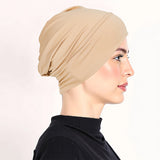 Ivalie | Weiche Damen-Turbanmütze mit elastischer Passform – Khaki