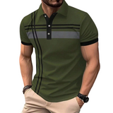 Ludrick | Elegantes Herren-Shirt mit Kragen und Knopfleiste – Armeegrün