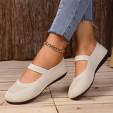 Chuona | Atmungsaktive Strick-Flats für Damen – Beige