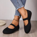 Chuona | Atmungsaktive Strick-Flats für Damen – Schwarz