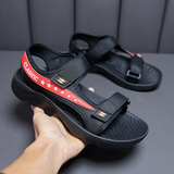Calvoro | Herren-Sandalen für Wandern und Freizeit – Rot