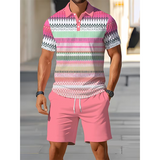 Nicco | Atmungsaktives Herren-Set mit Poloshirt und Shorts – Stil 4