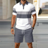 Nicco | Atmungsaktives Herren-Set mit Poloshirt und Shorts – Stil 3