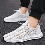 Danielo | Bequeme Herren-Sneaker mit luftiger Strickstruktur – Weiß