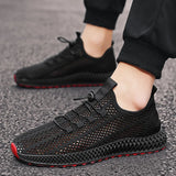 Danielo | Bequeme Herren-Sneaker mit luftiger Strickstruktur – Schwarz