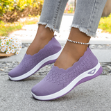 Forreta | Leichte Slip-On-Walkingschuhe aus atmungsaktivem Strick – Lila