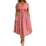 Lorianne - Soft-Touch-Sommerkleid – Pink