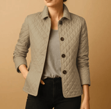 Steppjacke Damen Hüftlang Casual – Khaki