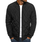 Steppjacke Herren Bomber mit Reißverschluss – Schwarz