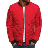 Steppjacke Herren Bomber mit Reißverschluss – Rot