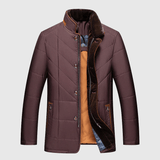 Steppjacke Stehkragen Herren Elegant – Bordeaux