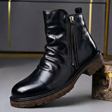 Stiefel Herren Klassisch mit Reißverschluss – Schwarz