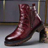 Stiefel Herren Klassisch mit Reißverschluss – Bordeaux