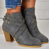Stiefel mit Grip – Grau