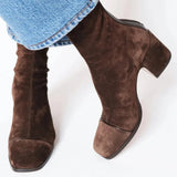 Stiefelette Damen Mit Blockabsatz – Braun