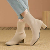 Stretch-Stiefel – Beige
