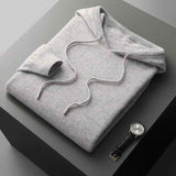 Strick Hoodie Herren – Grau