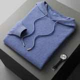 Strick Hoodie Herren – Hellblau