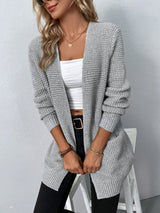 Strickjacke Damen Relaxed Fit – Grau