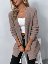 Strickjacke Damen Relaxed Fit – Hellrosa