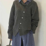 Strickjacke Damen – Dunkelgrau