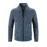 Strickjacke Herren Reißverschluss – Blau