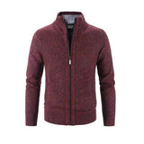 Strickjacke Herren Reißverschluss – Rot