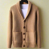 Strickjacke Mit Knöpfen Herren – Khaki