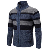 Strickjacke Slim Fit Herren – Blaugrau