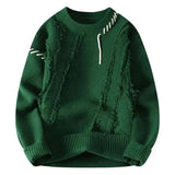 Struktur Pullover Herren – Grün
