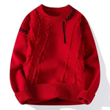 Struktur Pullover Herren – Rot