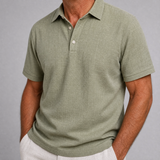 Fenwick - leichtes Leinen-Poloshirt – Grün
