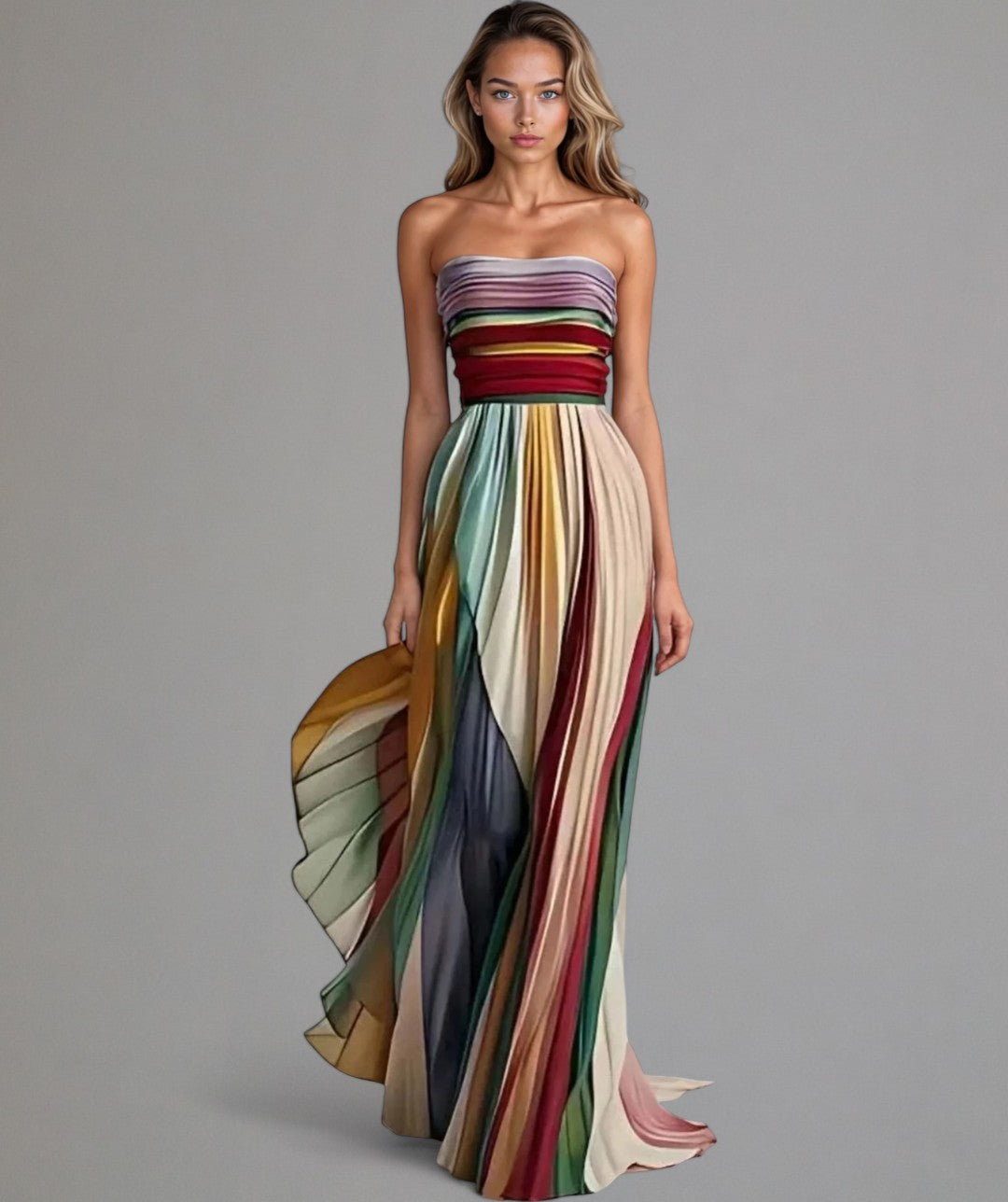 VALE | Luna – Sleeveless Dress with Vibrant Style