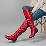 Svanhora | Damen Overknee Stiefel Kniehoch – Rot