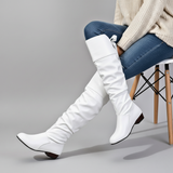 Svanhora | Damen Overknee Stiefel Kniehoch – Weiß