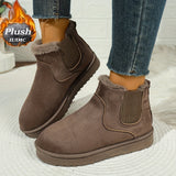 Sveldike | Damen Stiefeletten Schlupfstiefel Winter – Khaki