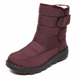 Sylveke | Damen Wasserdichte Winterstiefel Gefüttert – Rot