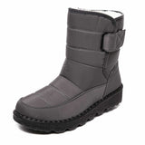 Sylveke | Damen Wasserdichte Winterstiefel Gefüttert – Grau