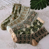 Tamara | Damen Trachtensocken mit Blumen – 1