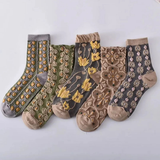 Tamara | Damen Trachtensocken mit Blumen – 3