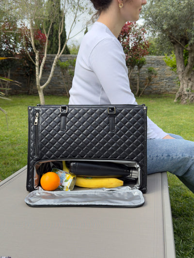 Isolierte 2-in-1 Handtasche – Stilvolle Thermotasche für Damen