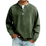 Thomas | Herren Retro Pullover Langarm – Dunkelgrün