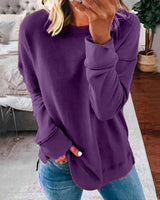 Thordena | Damen Pullover Relaxed Fit Sweater – Lila